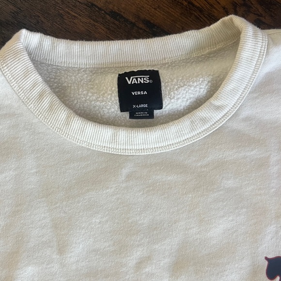 Vans men’s crew neck sweatshirt finger peace sign size L - Picture 4 of 5